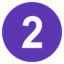 256px Eo circle deep purple number 2.svg