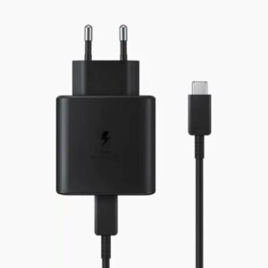 شارژر سامسونگ 45 وات 2 پین مدل EP-T4510 به همراه کابل تبدیل USB-C (های کپی)