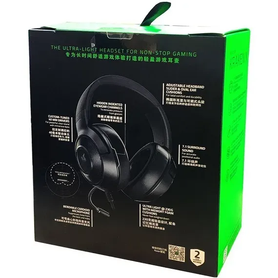 هدست گیمینگ ریزر مدل Kraken X Essential